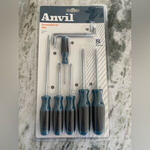 New Anvil 8 Piece Screwdriver Set with Cushion Grip